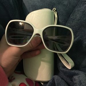 White women's Oakley sunglasses