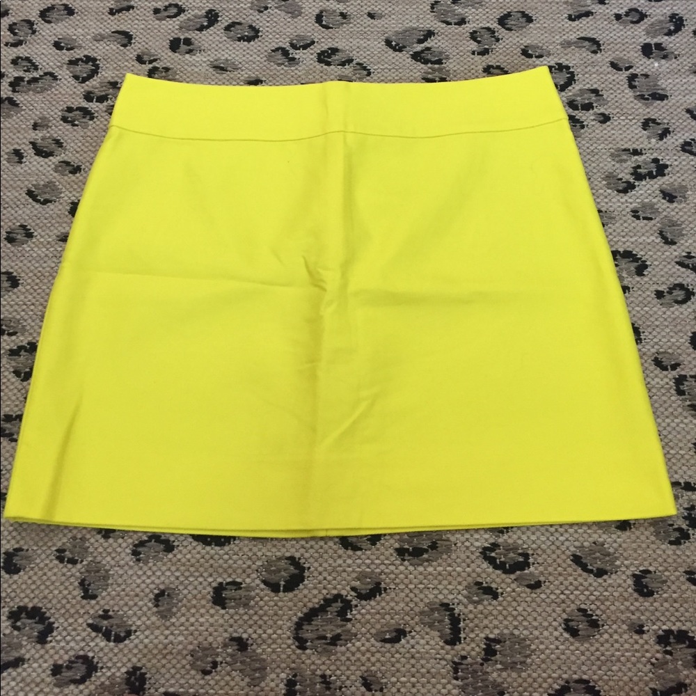 J. Crew Yellow Mini Skirt