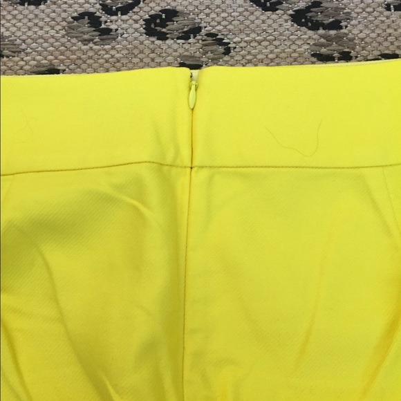 J. Crew Yellow Mini Skirt - Picture 2 of 3