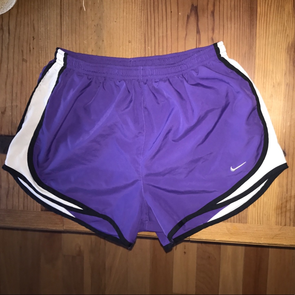Purple Nike shorts