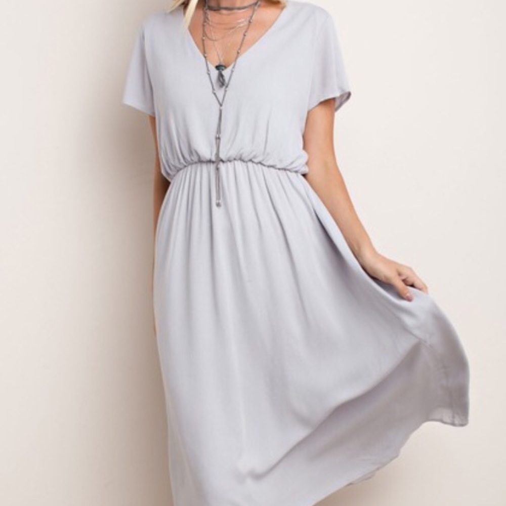 Silver Linings V-Neck Dress