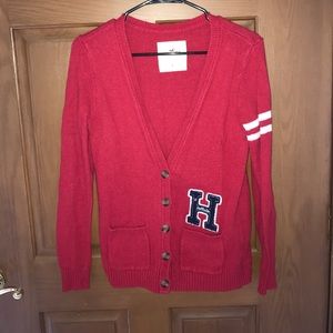 Hollister letterman sweater