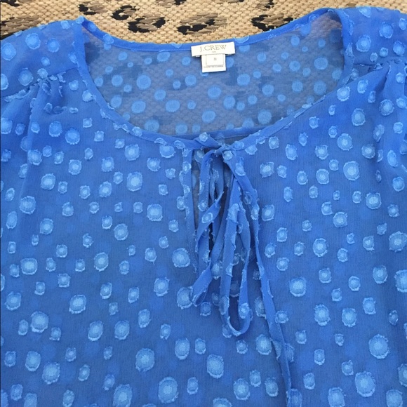 J. Crew French Dot Blouse - Picture 2 of 3