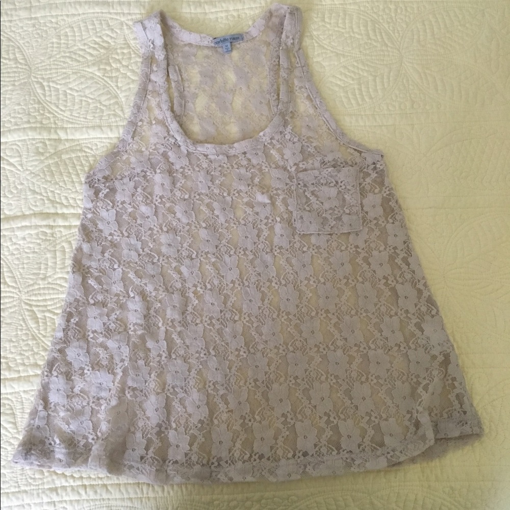 Charlotte Russe medium lace tank top