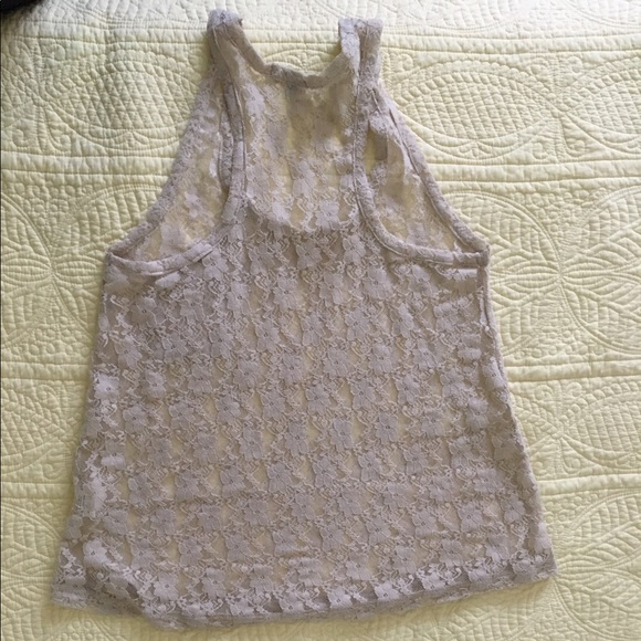 Charlotte Russe medium lace tank top - Picture 2 of 2