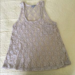 Charlotte Russe medium lace tank top