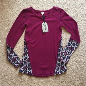 NWT Hatley Waffle Knit Henley