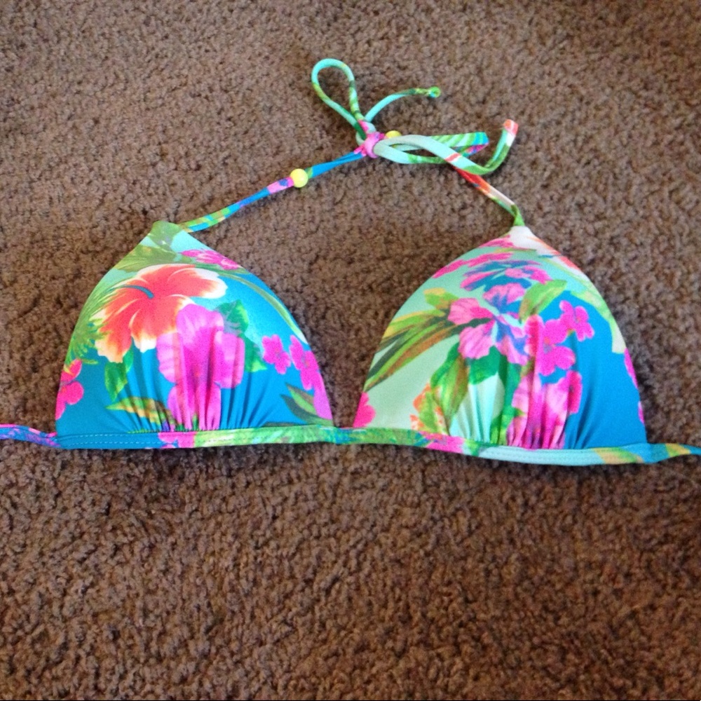 Bathingsuit swim floral top