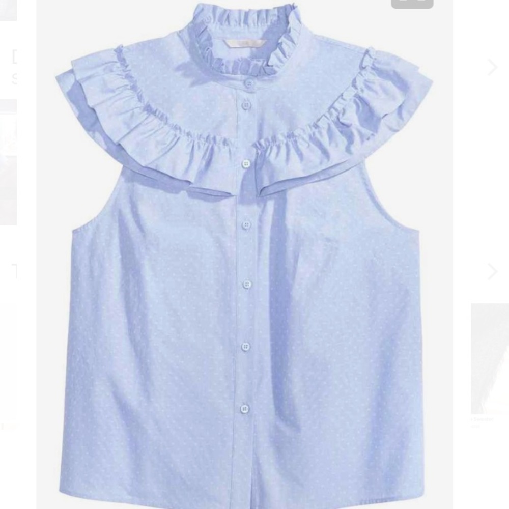 Frill collar blouse