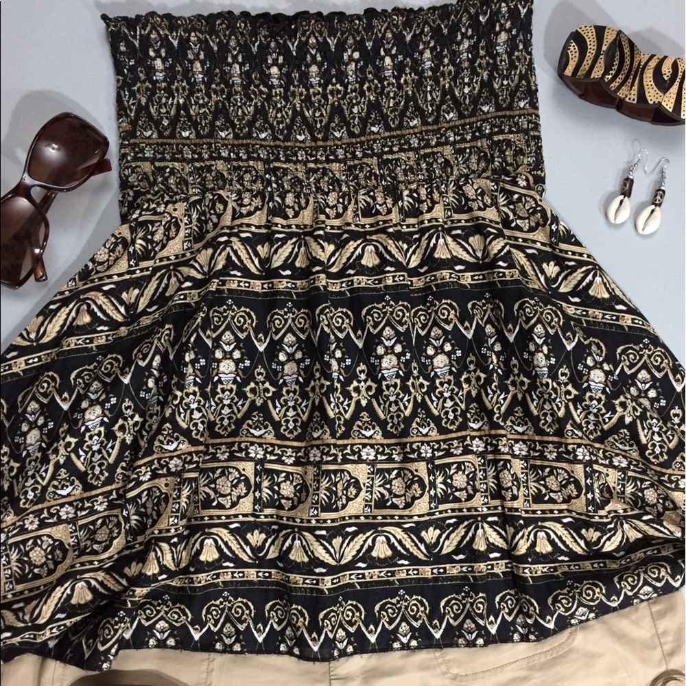 NWOT L.e.i. strapless babydoll top