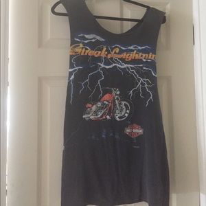 Vintage Harley Davidson tunic tee