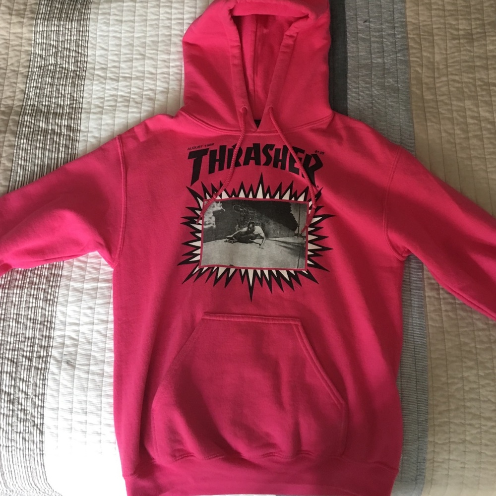 Pink Thrasher Jay Adams Pullover Hoodie