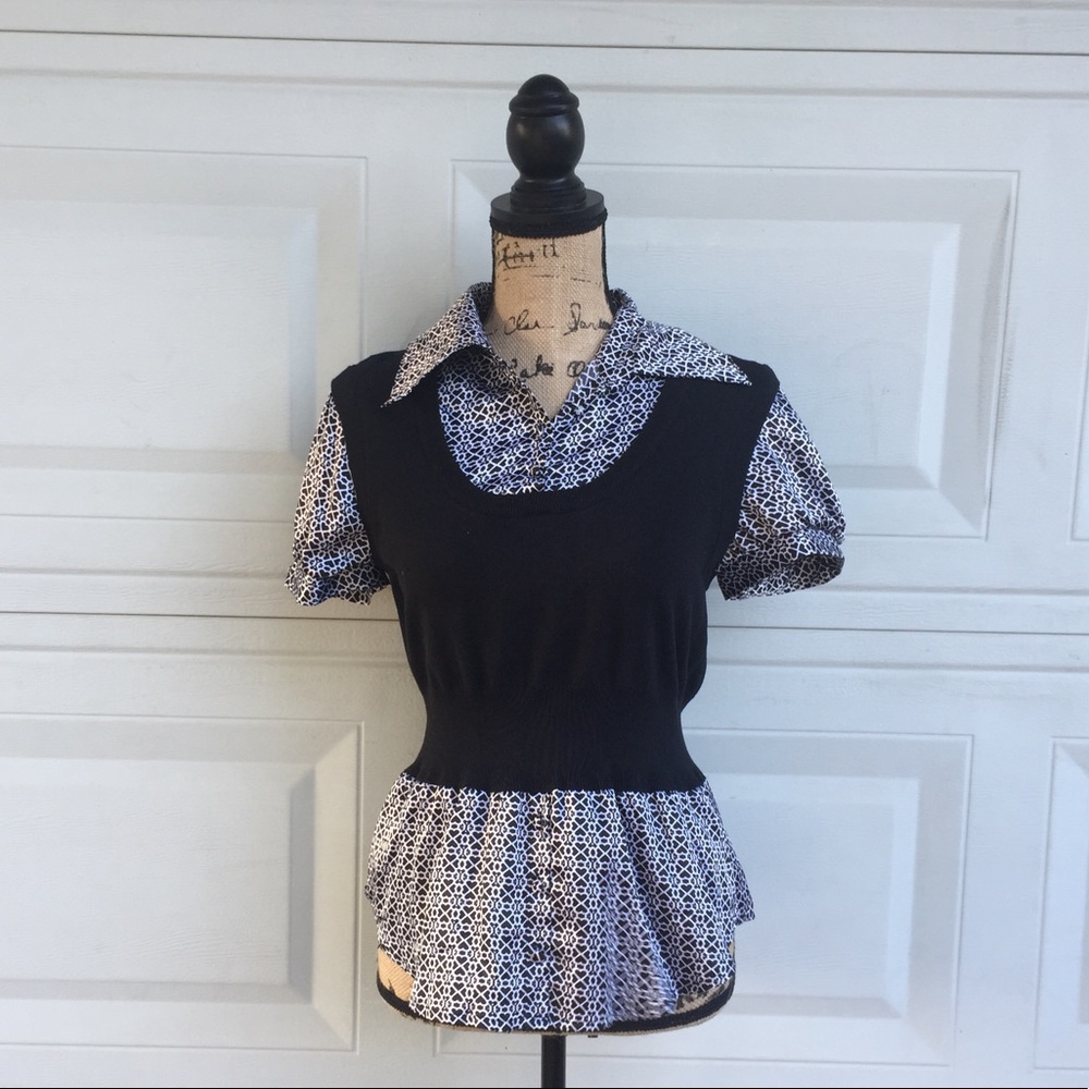 Vest Blouse Size L stretch