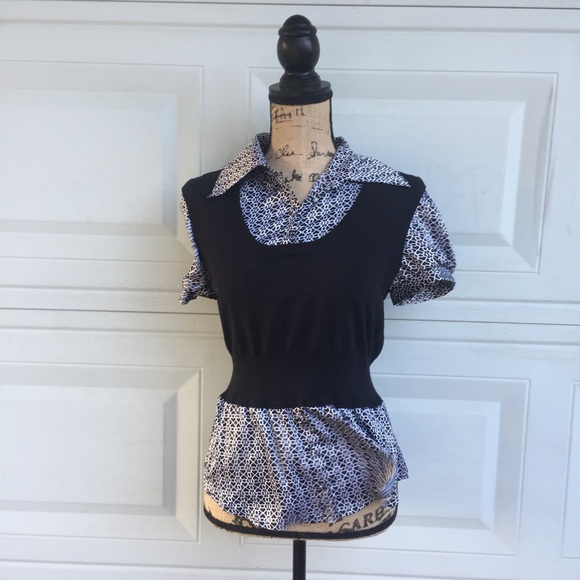 Vest Blouse Size L stretch - Picture 4 of 4