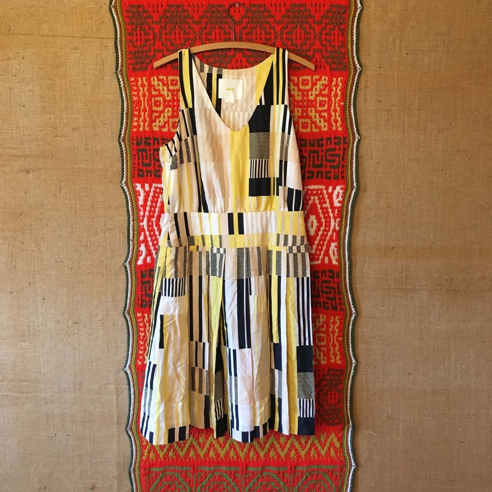 Mod Maeve Otta Silk Dress, Size 6