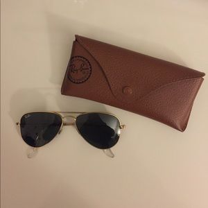 Ray-Ban Aviators. 52 mm. Small. Authentic.