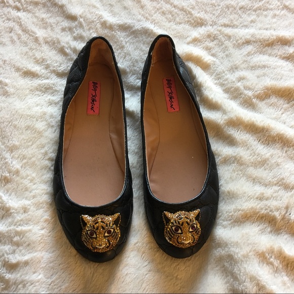Betsey Johnson Shoes Black Shuga Ballet Flats Poshmark