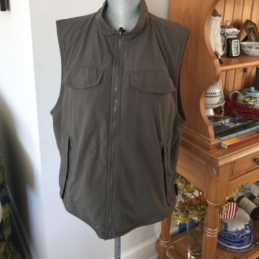 Y2K Utility Columbia reversible vest 6 pockets