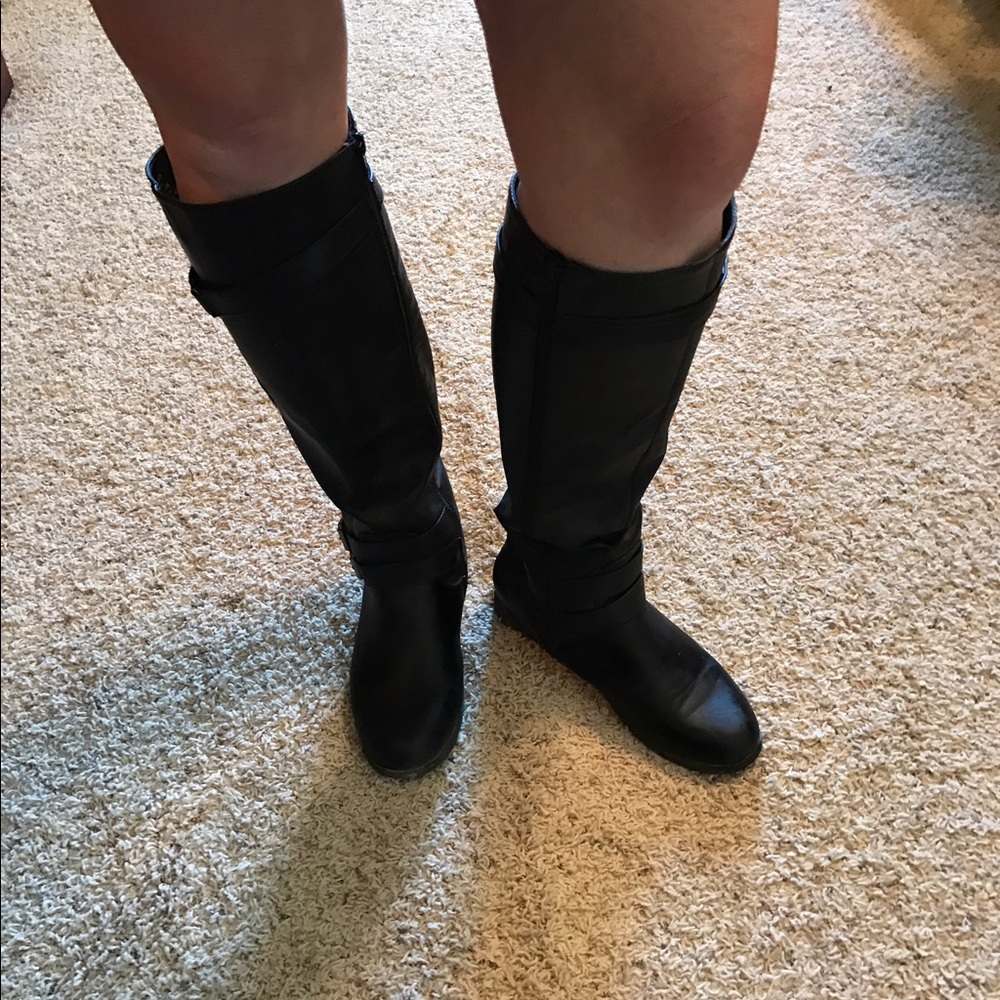 Black knee high boots size 8.5