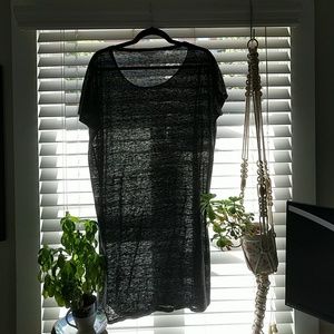 Everlane linen Dolman tee dress