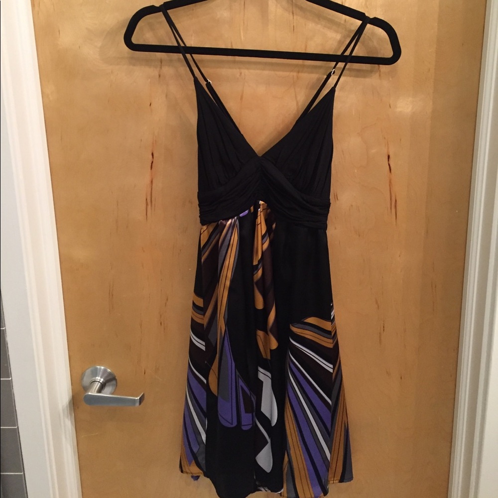 Beautiful black Summer Dress w/ cross cross straps