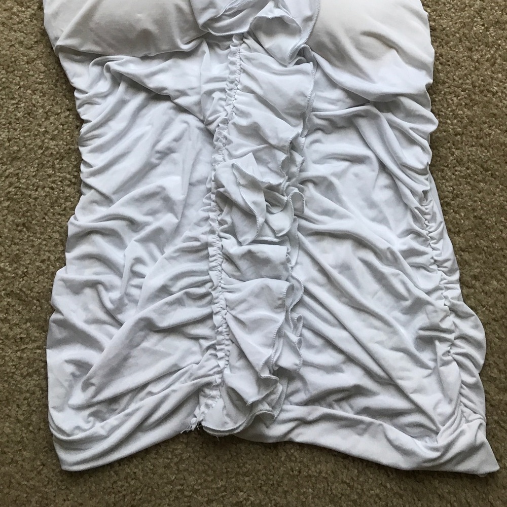 White Ruffle Halter Top - Picture 6 of 6