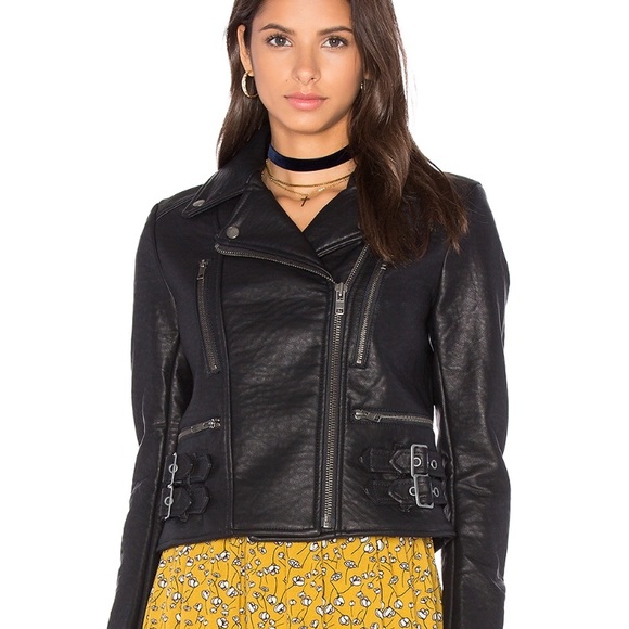 🤘🏻HOSTPICK🤘🏻NWOT FREE PEOPLE Vegan Leather😎 - Picture 1 of 8