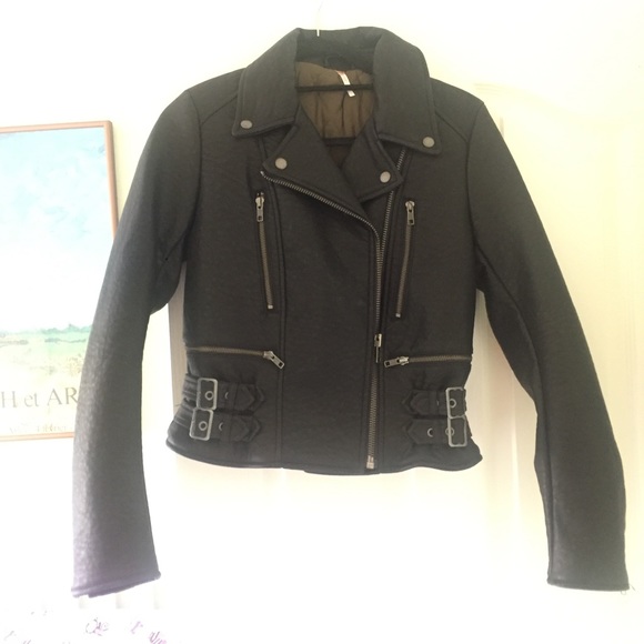 🤘🏻HOSTPICK🤘🏻NWOT FREE PEOPLE Vegan Leather😎 - Picture 6 of 8