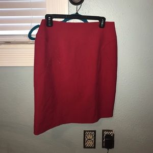 Red Pencil Skirt