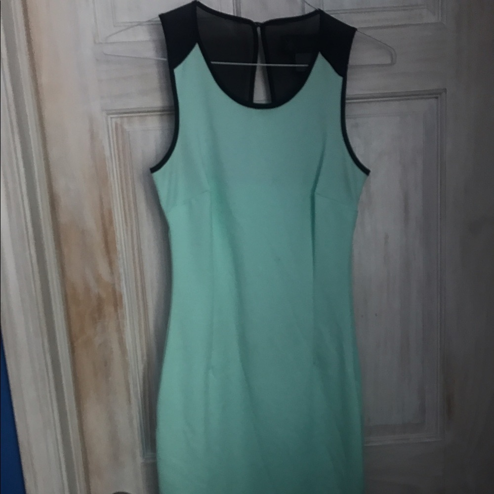 Mint green Kardashian knee length dress
