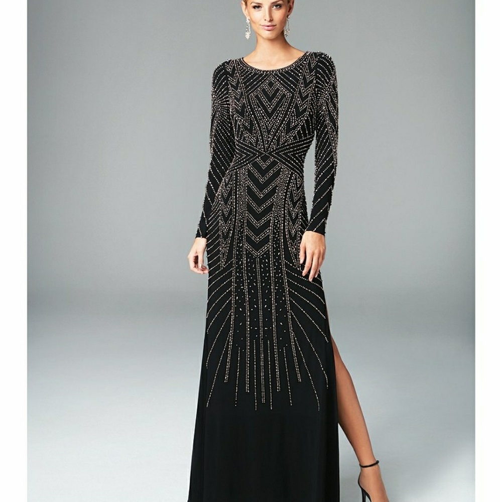 Xscape long sleeve dress regular size 4