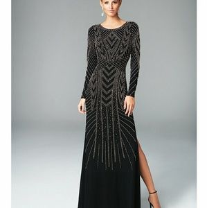 Xscape long sleeve dress regular size 4