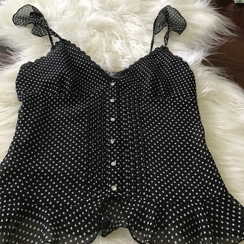 Cute delicate polka dot top