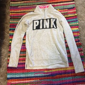 Size medium half zip up Pink hoodie