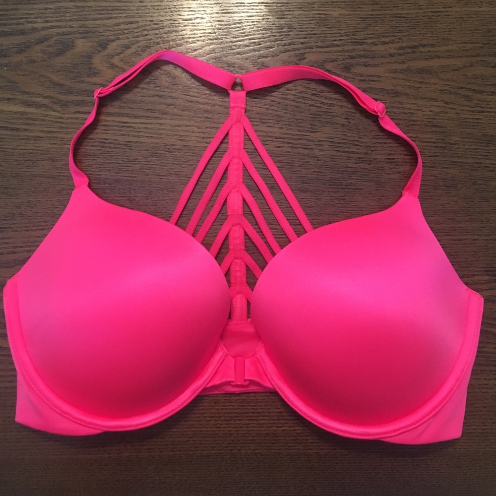Victoria's Secret hot pink racerback bra