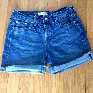 Madewell cut off denim shorts