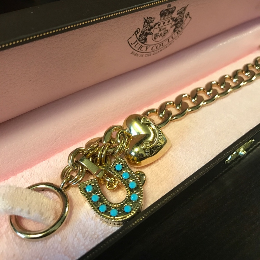 Juicy Couture chain link charm bracelet