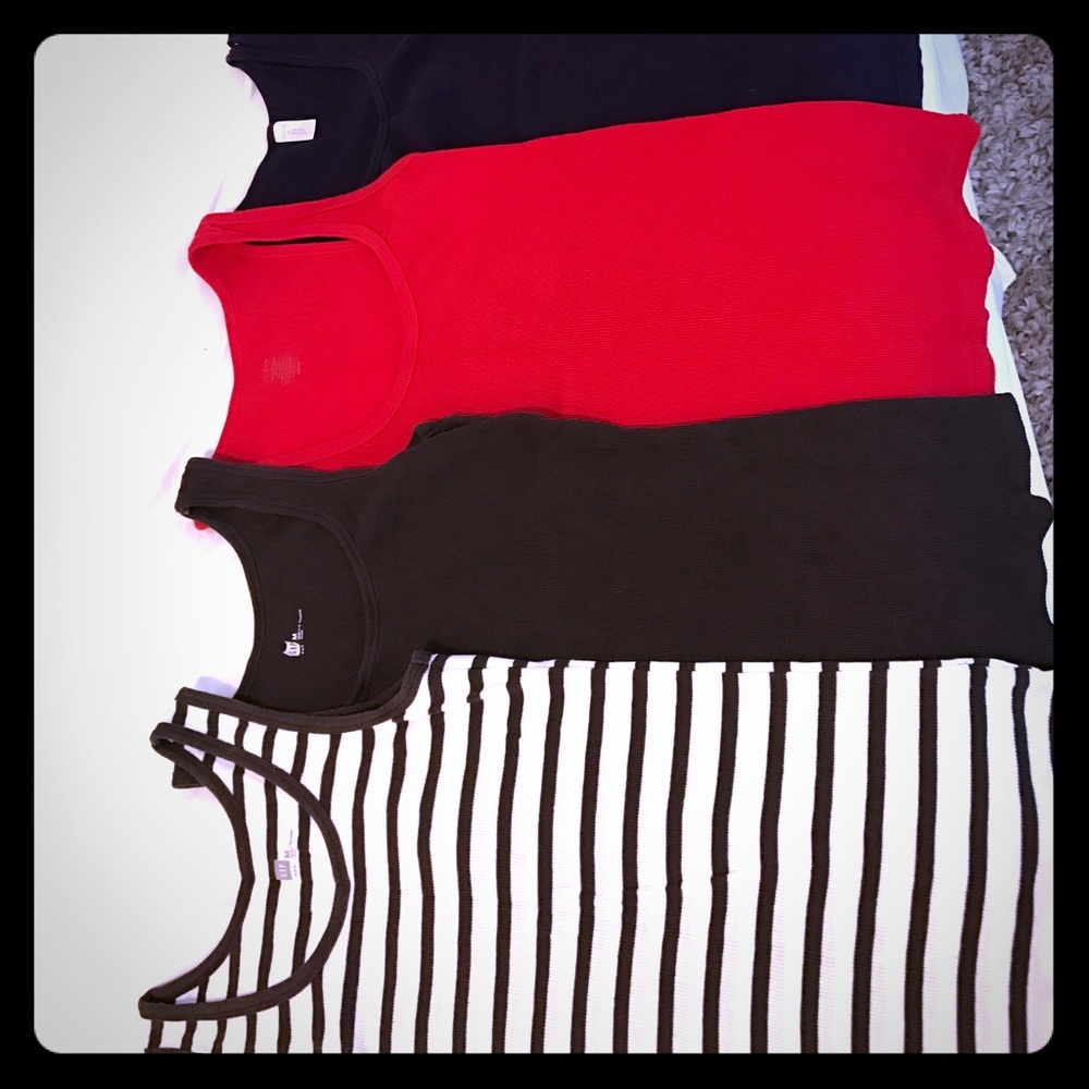 J.Crew & Gap Ribbed Tank Bundle Size M