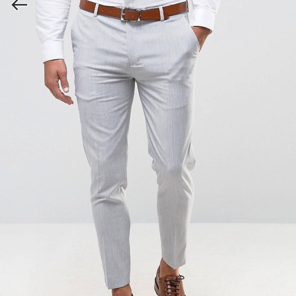 BRAND NEW skinny fit grey chinos