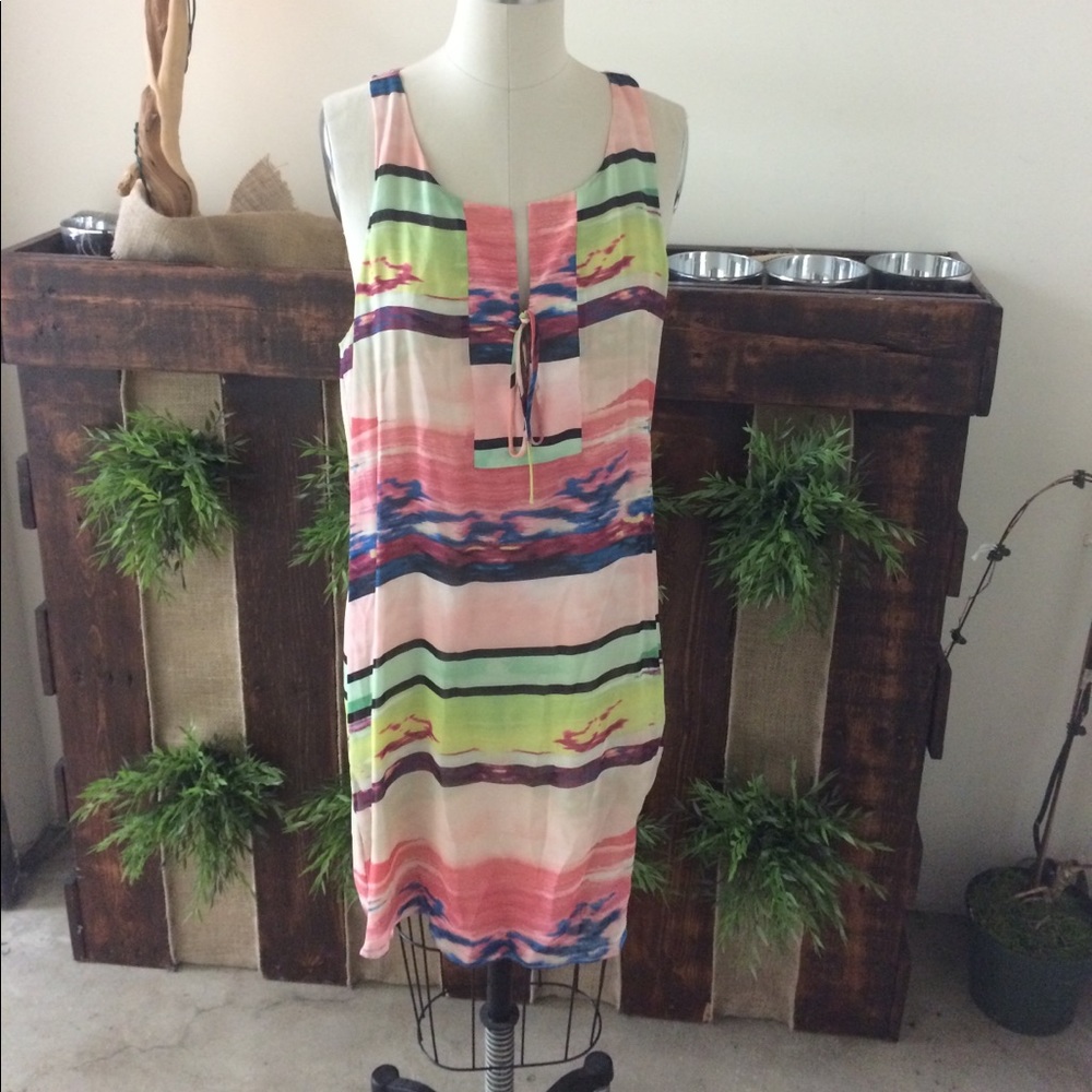 Silk printed dress