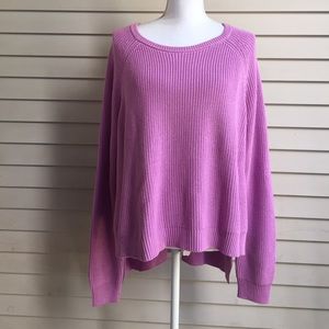 NWT Eloquii Lavender Hi-Lo Sweater