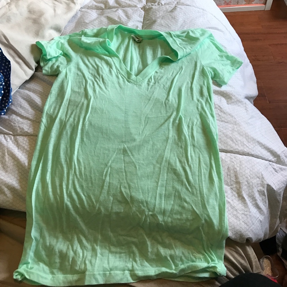 PINK tee shirt - mint green