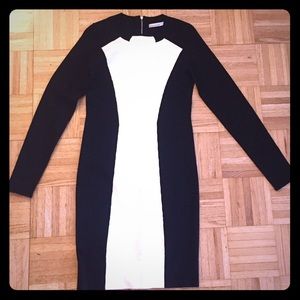 Karen Millen color block knit dress
