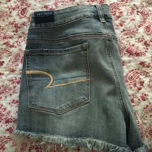 vintage look jean shorts