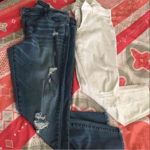 Two Abercrombie and fitch jeans