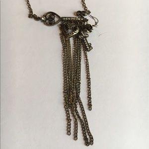 Dangling Bronze Key Necklace