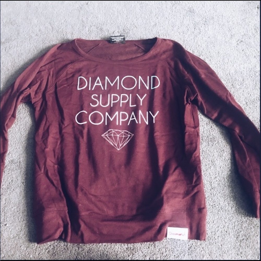 Maroon Diamond co. Crewneck
