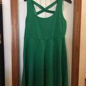 Torrid NWOT skater dress, green sz 1