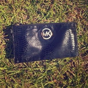 Black Snakeskin Michael Kors Long Wallet