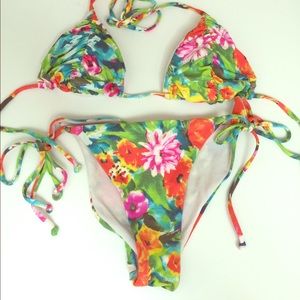 Xsmall floral cheeky bikini